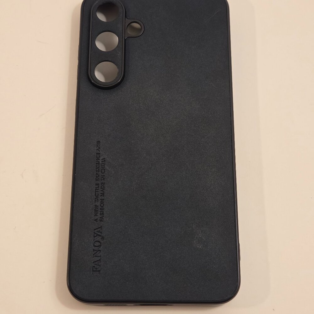 FANOYA Case for Galaxy S24 FE – Black, Camera Guard